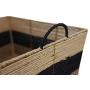 XUAN Large Storage Baskets, Set of 2 Mareket Collection Stripe Bin Paper Rope Basket Boxes with Handles for Bedroom Closet Kitchen Decorative Storage Container Organizer