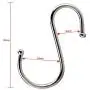 Premium Stainless Steel Metal S Hooks Kitchen Pot Pan Hanger Clothes Storage Rack Polished 10 Pcs/Pack 3 Inches Round