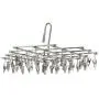 HDWY Stainless Steel 35 Clips Folding Underwear Hanging Bra Sock Laundry Hanger Drying Clothes Rack Dryer