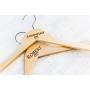 4 Personalized, Engraved Wedding Dress Hangers by Left Coast Original