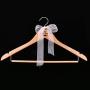 Flameer Vintage Plain Wooden Wedding Dress Hanger Bridal Groom Coat Hangers Party Gift