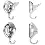 No Punching Heavy Duty Vacuum Suction Cup Hooks Powerful Suction Cup Hooks Wreath Hanger for Shower (2 Pack)