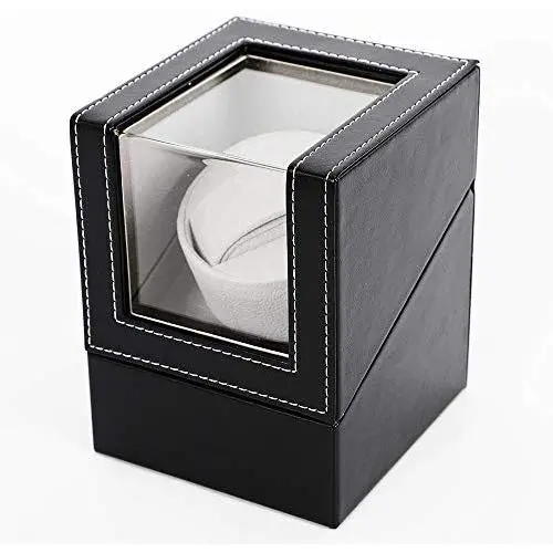 Eapmic Single Watch Winder Automatic Boxes Luxury Leather Display Storage Case Organizer Black Eapmic Single Watch Winder Automatic Boxes Luxury Leather Display Storage Case Organizer Black