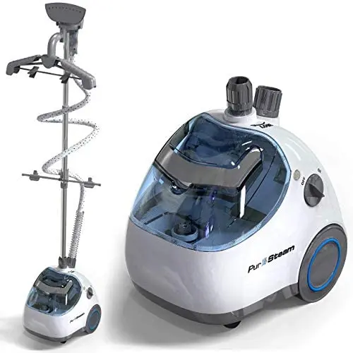 PurSteam Garment Steamer, Heavy Duty Powerful Fabric Steamer with Fabric Brush and Garment Hanger PurSteam Garment Steamer, Heavy Duty Powerful Fabric Steamer with Fabric Brush and Garment Hanger