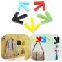 Wood Hangers - FHEAL Colorful Creative Arrow Wall Mounted Colour Painting Wood Hook Hanger Hat Coat Door Clothes Rack Decorate