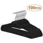 ZENY Premium Velvet Suit Hangers 100 Pack Non Slip Black Clothes Hanger Hook 360 Swivel Ultra Thin ZENY Premium Velvet Suit Hangers 100 Pack Non Slip Black Clothes Hanger Hook 360 Swivel Ultra Thin