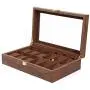 Eapmic Watch Jewelry Boxes Organizer Wooden 6+6 Slots Vintage Storage Case Eapmic Watch Jewelry Boxes Organizer Wooden 6+6 Slots Vintage Storage Case