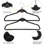 10Pcs Non Slip Velvet Suit Clothes Hangers Wardrobe Home Organizer