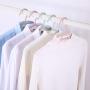 Grey990 5pcs Solid Color Non-Slip Plastic Pants Clothes Hanger Home Groove Drying Rack Blue