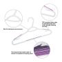 Ollieroo 30 Pack Bendable Plastic Hangers Light-Weight Non-Slip Clothes/Suit Hangers (Purple)