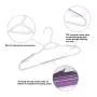 Ollieroo 30 Pack Bendable Plastic Hangers Light-Weight Non-Slip Clothes/Suit Hangers (Purple)