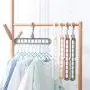 Best Design 5pcs Plastic Magic Clothes Hanger Rotary Multiport Support Circle Home, Adult Plastic Hangers - Clothes Drying Rack, Plastic Pants Hanger, Drying Rack, Clothes Drying Hanger