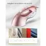 QQT Hand-held Hanging Ironing Machine, Household Mini steam Ironing Machine, Electric Iron humidifying Ironing Machine, Gift Ironing Machine-Lightpink