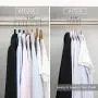 MIZGI Premium Velvet Hangers (Pack of 50) Heavyduty - Non Slip - Velvet Suit Hangers Blush Pink - Copper/Rose Gold Hooks,Space Saving Clothes Hangers