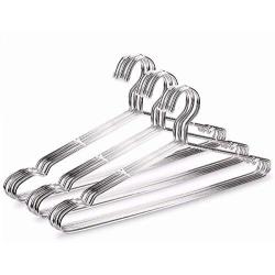 10pcs Super Strong Stainless Steel Metal Wire Hangers Clothes Hangers, Coat Hanger, Suit Hanger
