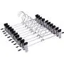 SEniutarm Pants Jeans Hanger Anti-Slip Trouser Clothes Rack Organizer Shirt 5/10/15/20Pcs Blue 5pcs
