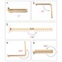 HJYPYJ Magic Airer,360?? Rotate Mobile Hanging Hole Multifunction Folding Hangers,Adjustable Aluminum Alloy Drying Rack,Space-Saving Organizer Hangers,Bearing 100Kg Thickened Bottom Plate/Rose