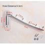 JTKDL Folding Wall Mounted Clothes Hanger Rack 304 Stainless Steel with Swing Arm Holder Clothing Hanging System No Damage Wall, Easy to Install 2 Pack