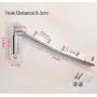 JTKDL Folding Wall Mounted Clothes Hanger Rack 304 Stainless Steel with Swing Arm Holder Clothing Hanging System No Damage Wall, Easy to Install 2 Pack JTKDL Folding Wall Mounted Clothes Hanger Rack 304 Stainless Steel with Swing Arm Holder Clothing Hanging System No Damage Wall, Easy to Install 2 Pack