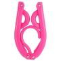HONBAY 10PCS Portable Folding Clothes Hangers Clothes Drying Rack for Travel