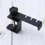 Cabilock Headphone Stand Holder Gaming Headphones Hanger Mount Under Desk Hook Clip for Bag (Black)