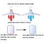 DESTINLEE Portable Folding Dryer Hanger - Compact Electric Clothes Dryer Electric Hanger for Traveling Foldable Clothes Drying Rack Rone Life