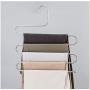 5PC 5 Layers S Shape Multifunctional Clothes Hangers Decoration Pants Storage Hangers Cloth Rack Multilayer Storage Cloth Hanger