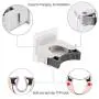 Lunawish Mop and Broom Holder Wall Mount Best Broom Organizer Hook Self Adhesive Hanger for Kitchen Bathroom Over The Door Single Mop Storage Hanging Rack (2 Pack)