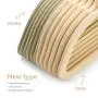 Pretigo Velvet Hangers Non-Slip Velvet Hanger 50 Pack-Clothes Hangers Velvet Space Saving Clothes Hangers Non Slip Hangers for Coats, Suit,Beige