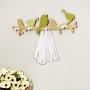 Godyluck Home Bird Wooden Wall Hanger Bedroom Wall Clothes Coat Hanger Green Bird Wall Hanging Hook