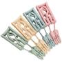 CUTICATE 2 Pack Travel Hangers Folding Hangers with 4 Clips Portable Clothes Hangers, Non-Slip, Lightweight for Home and Travel - Green CUTICATE 2 Pack Travel Hangers Folding Hangers with 4 Clips Portable Clothes Hangers, Non-Slip, Lightweight for Home and Travel - Green