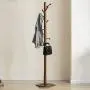 Wooden Coat Rack Floor Hanger Bedroom Creative Foyer Living Room Modern Minimalist Hanger Clothes Rack (10 Hooks) (Color : A) Wooden Coat Rack Floor Hanger Bedroom Creative Foyer Living Room Modern Minimalist Hanger Clothes Rack (10 Hooks) (Color : A)