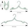 Stocking Stuffer, whatswhats Portable Folding Hanger Travel A Set of Foldable Clothes Drying Rack Travel Hanger (8 Pack-Colorful)