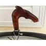 Recalcati Italian Luxury Deluxe Brown Horse Head Marblelike Resin Clothes Hanger Recalcati Italian Luxury Deluxe Brown Horse Head Marblelike Resin Clothes Hanger