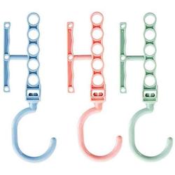 10pcs Random Color Magic Hanger 5 Circle Multilayer Windproof Clothes Hanger Organizer Fixed Holder Storage Racks Buckle Hanger Rack Anti-Slip