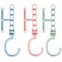 10pcs Random Color Magic Hanger 5 Circle Multilayer Windproof Clothes Hanger Organizer Fixed Holder Storage Racks Buckle Hanger Rack Anti-Slip
