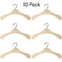 KIPB 10pcs 12CM Wooden Non-Slip Space Saving Mini Laundry Hook Clothes Hangers Drying Rack for Dolls Shirts Dresses Sweaters KIPB 10pcs 12CM Wooden Non-Slip Space Saving Mini Laundry Hook Clothes Hangers Drying Rack for Dolls Shirts Dresses Sweaters