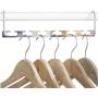 10pc Durable Clothing Hanger Multi-Purpose Folding Metal Storage Rack Living Room Gadget Hangers for Clothes Wardrobe Organizer