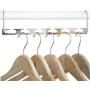 10Pcs Multifunctional Drying Storage Rack Clothes Folding Metal Quick Hanger Closet Hangers for Clothes Coat Hanger