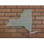 New York State Shape 19 1/2" x 15" Rustic Wood Sign Hanger with options to Personalize