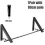 Folding Clothes Hanger Foldable Multifunction Wall Mounted Clothes Rail Drying Rack Random Color