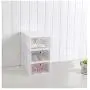 VIOLETY 3pc Storage Shoes Boxes Clear Plastic Foldable Stackable Shoe Container Closet Shelf Organizer (Large, White) VIOLETY 3pc Storage Shoes Boxes Clear Plastic Foldable Stackable Shoe Container Closet Shelf Organizer (Large, White)