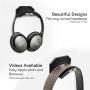 HAT-TAC - Stick Anywhere Hat Hanger (4-Pack) Curved Multi-Purpose Baseball Cap Rack Headphone Wall Mount Adhesive (Brushed Metal)