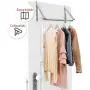 StorageMaid Over The Door Closet Rod ? Heavy-Duty Hanging Clothes Rack Organizer and Hanger for Clothing Or Towels - Great for Home and Dorm Room