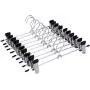 10Pcs Hangers for Clothes Stainless Steel Clip Stand Hanger Pants Skirt Kid Clothes Adjustable Pinch Grip Cabide Random Color