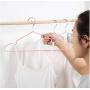 10pcs Random Color Non-Slip Hangers, Space Saving Hangers Solid Metal Coat Clothes Hangers Curving Drying Rack for Shirts Sweaters Dress