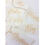 Wedding Gift Tags - Bridesmaid Gift Tags - Calligraphy Vellum Dress Hanger Tags - Personalized Wedding Gift Tag