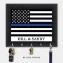Personalized Key Holder, Police Officer Gift, Key Hanger, Wall Key Rack, Wall Key Holder, Key Holders, Rustic Wood Key Holder 10" x 12"