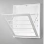 Whitmor Wall Mounted Drying Rack, White
