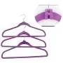 20PCS Mini Anti-Slip Flocking Velvet Clothes Hanger Connector Cascading Clothes Rack Hook Chest Space-Saving Attachment Closet Organiser Non-Injury Clothing S-Hook Color Random